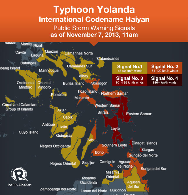 Yolanda Typhoon Update from Rappler