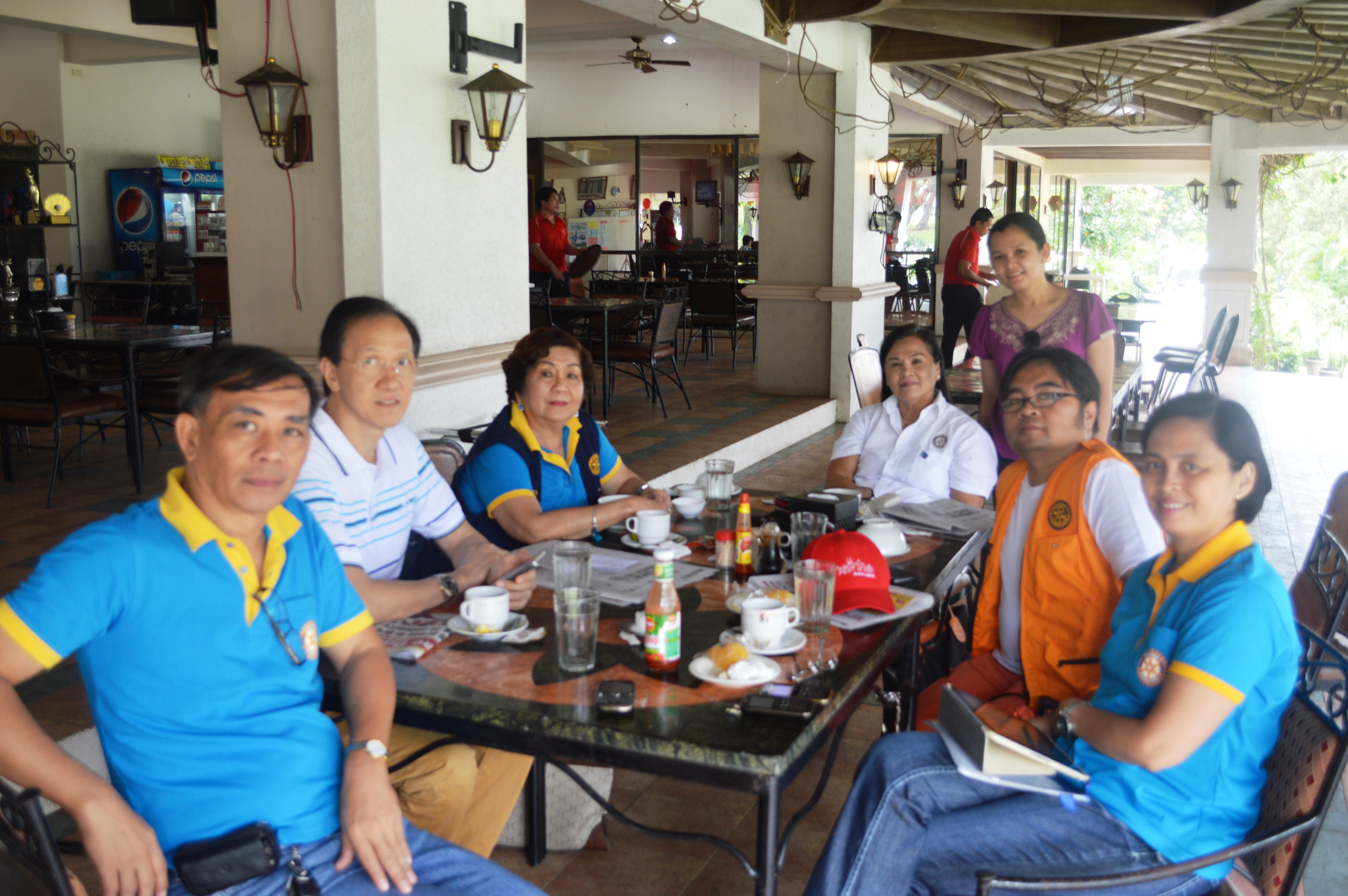 with Rotary Officers