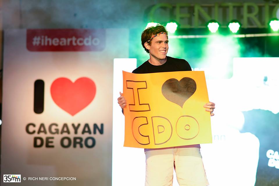 Photo by Rich Concepcion Kulas flaunts how he loves Cagayan de Oro City.